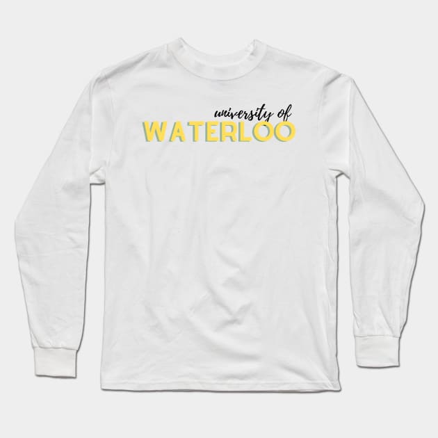 University of Waterloo Long Sleeve T-Shirt by stickersbyjori